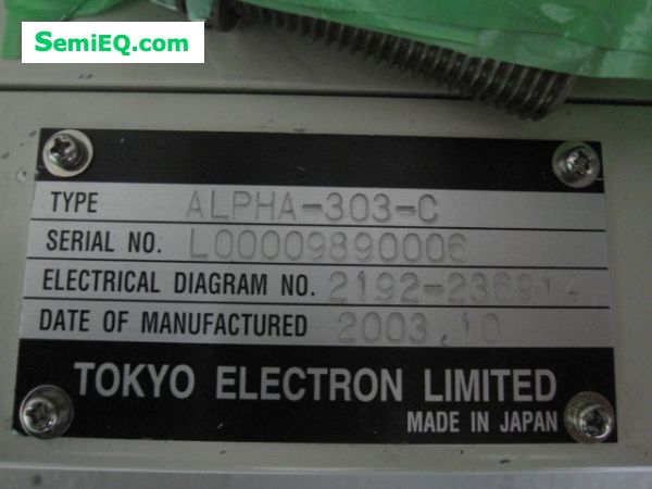 TEL Alpha-303-C Low-K Anneal(SOD)
