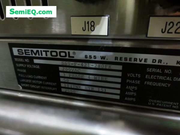 Semitool SST-F-421-280-FK Spin Dryer