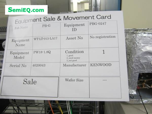 Kenwood PW18-1.8Q Probe/Test