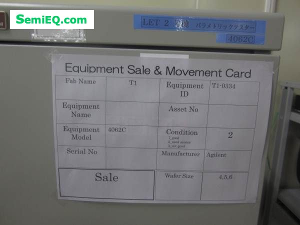 Agilent 4062C Parametric Tester