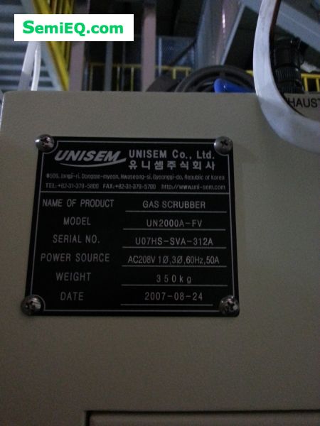 UNISEM UN2000A-FA [Part]Gas Scrubber