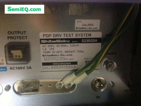 Shibasoku S230G0A PDP Driver Tester
