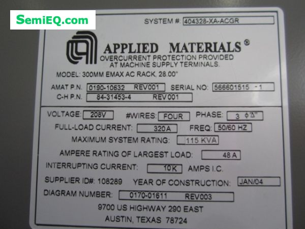 AMAT Centura eMax CT Oxide