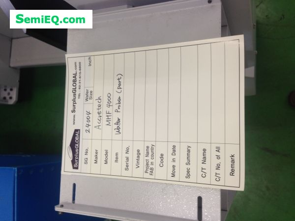 Accretech MHF4000 Wafer Prober(part)