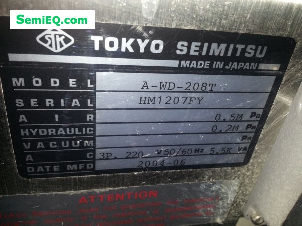 Accretech A-WD-208T Package Saw